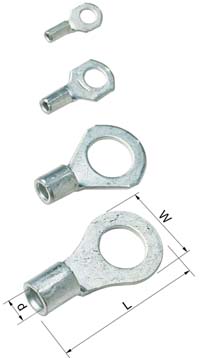Elpress Un-insulated Ring terminals 0,25-6 mm